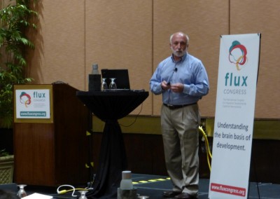 speaker gives presentation at flux 2016